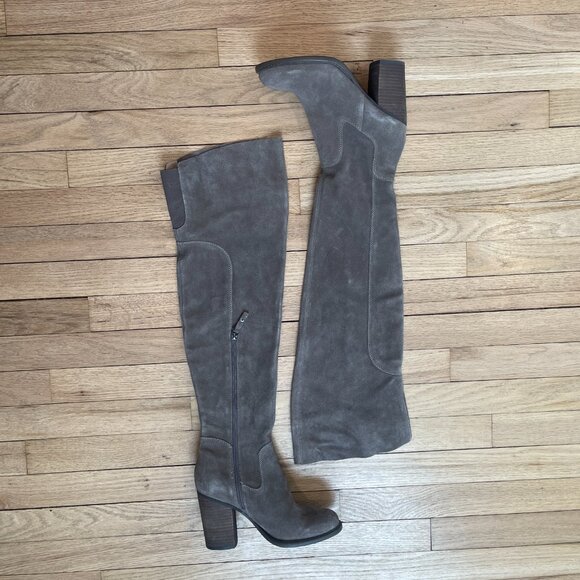 Kelsi Dagger Brooklyn Logan Taupe Wide Calf Boots NWOB Size 7 - Picture 5 of 14